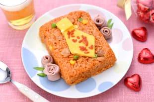 チキンライスのネクタイずしの完成写真