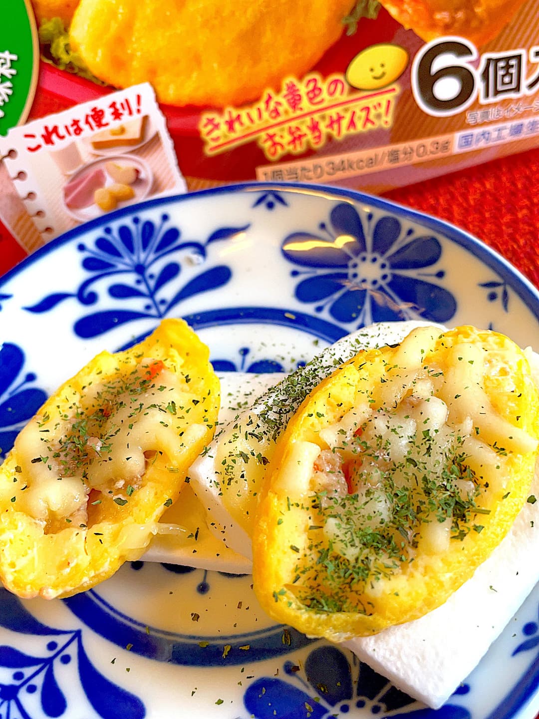 ミートオムレツのはんぺん焼きの完成写真
