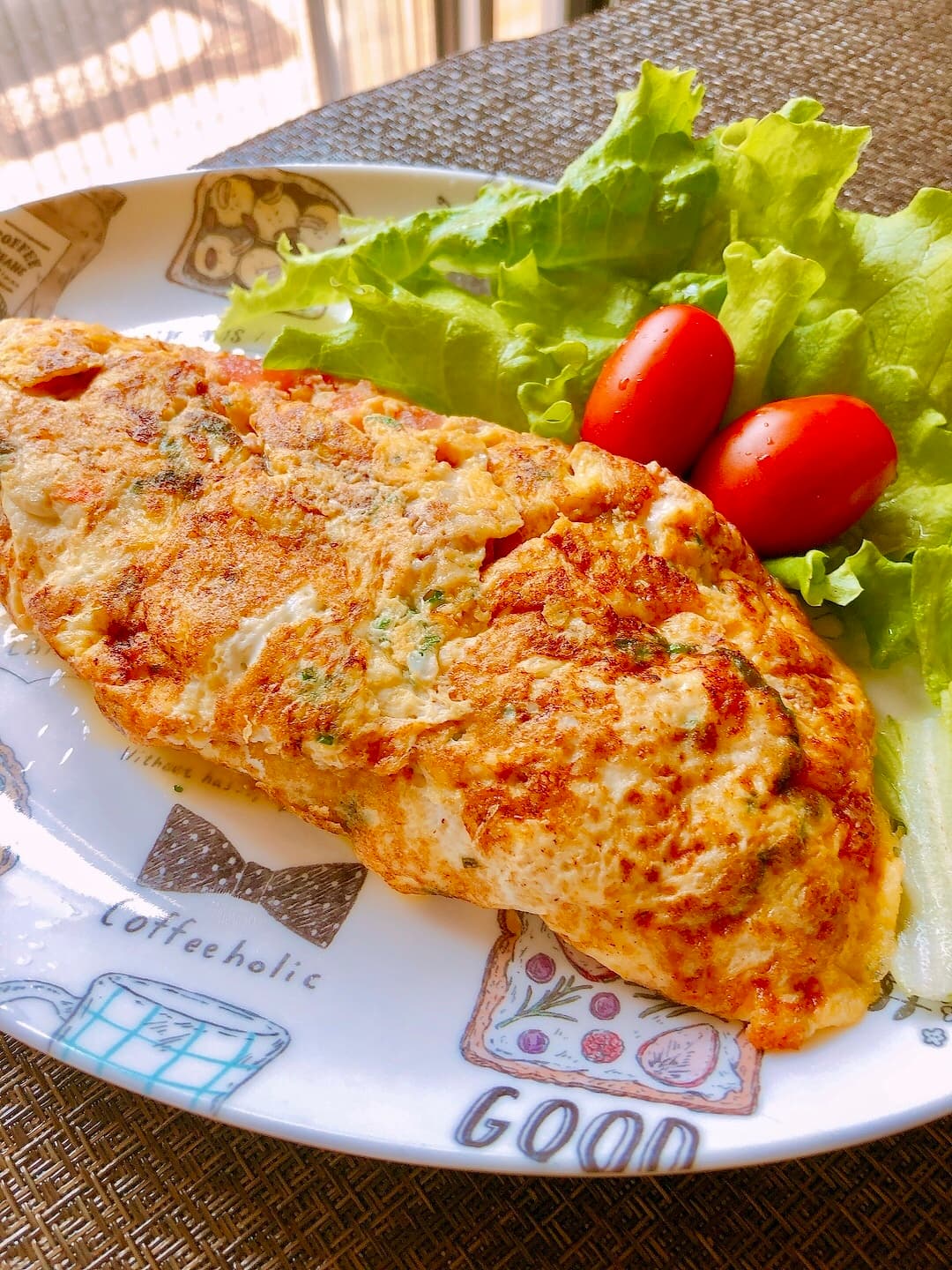 チキチキポテトのスパイシーオムレツの完成写真