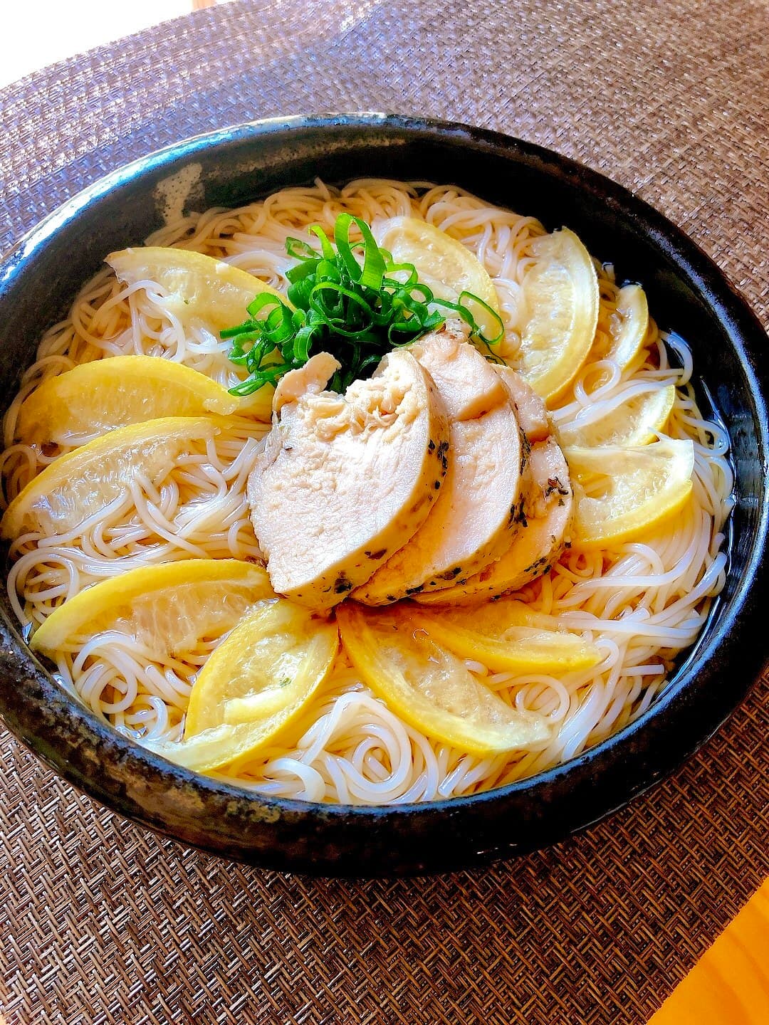 レモン素麺の完成写真