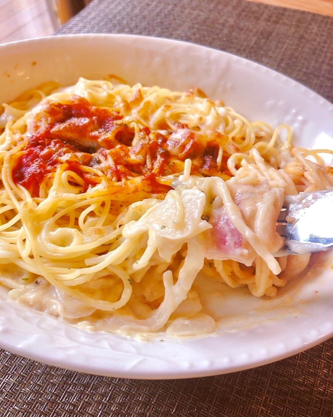 スパゲティグラタンの完成写真