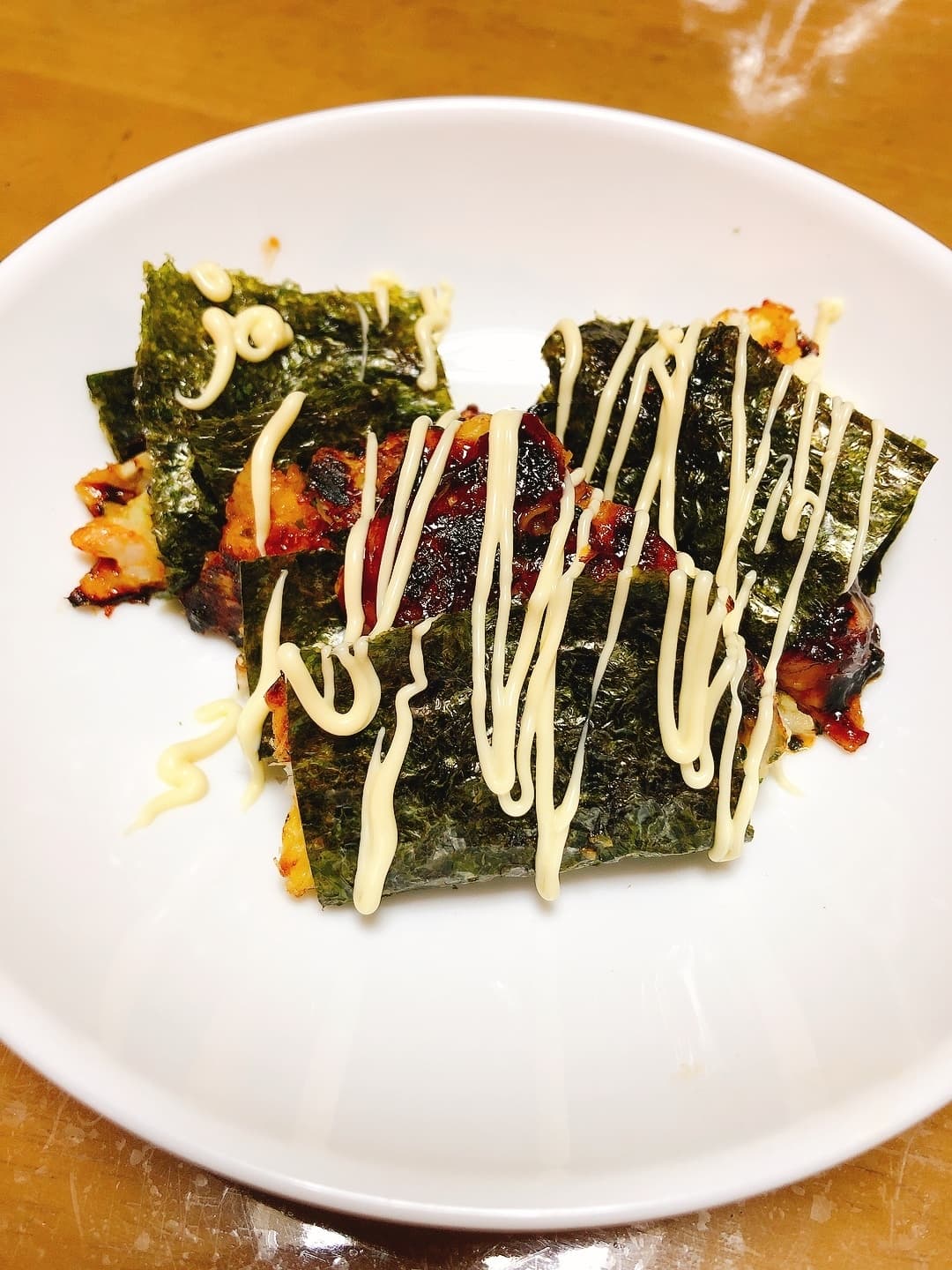 お好み焼きで磯辺揚げの完成写真