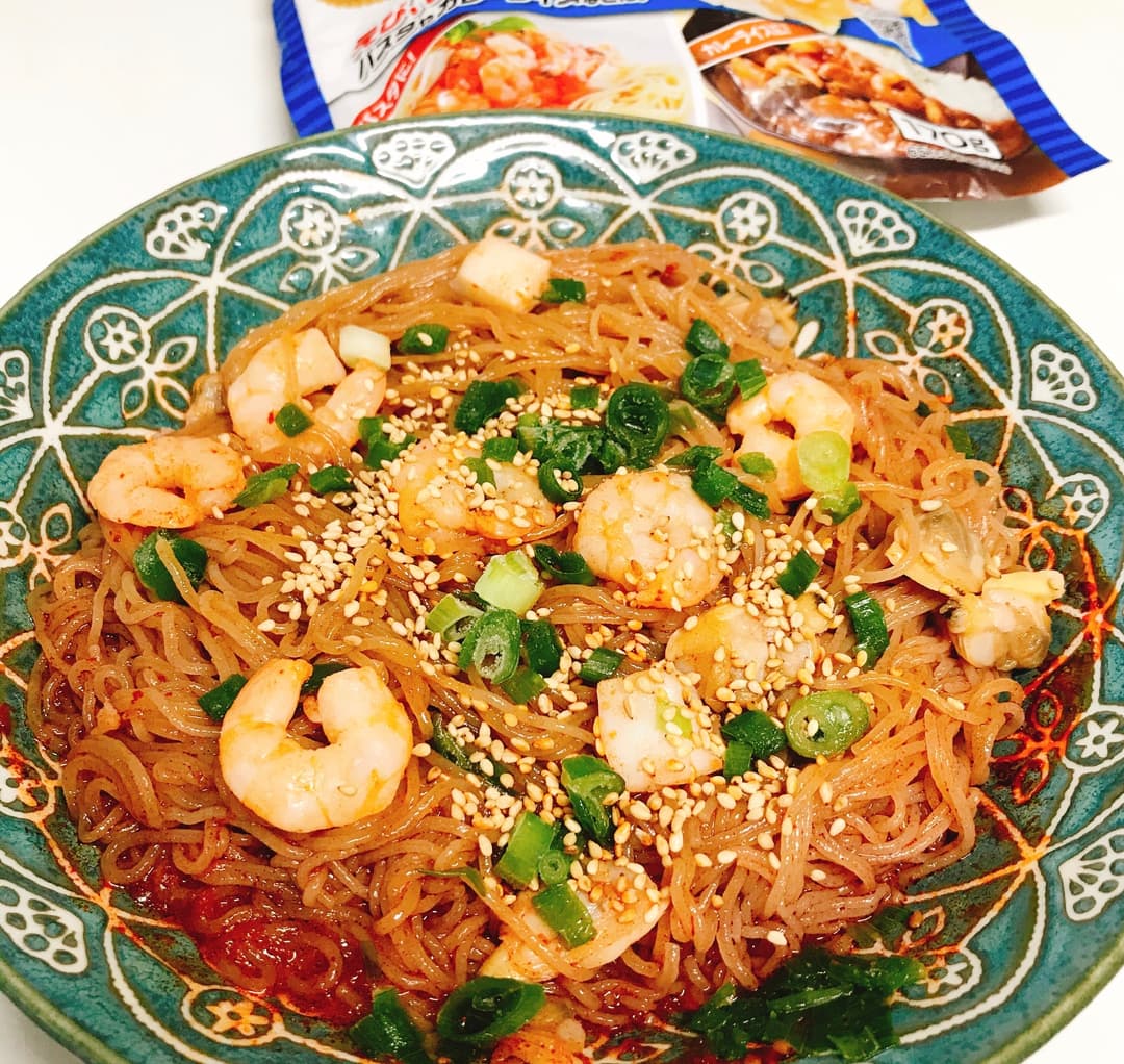 シーフードビビン麺の完成写真