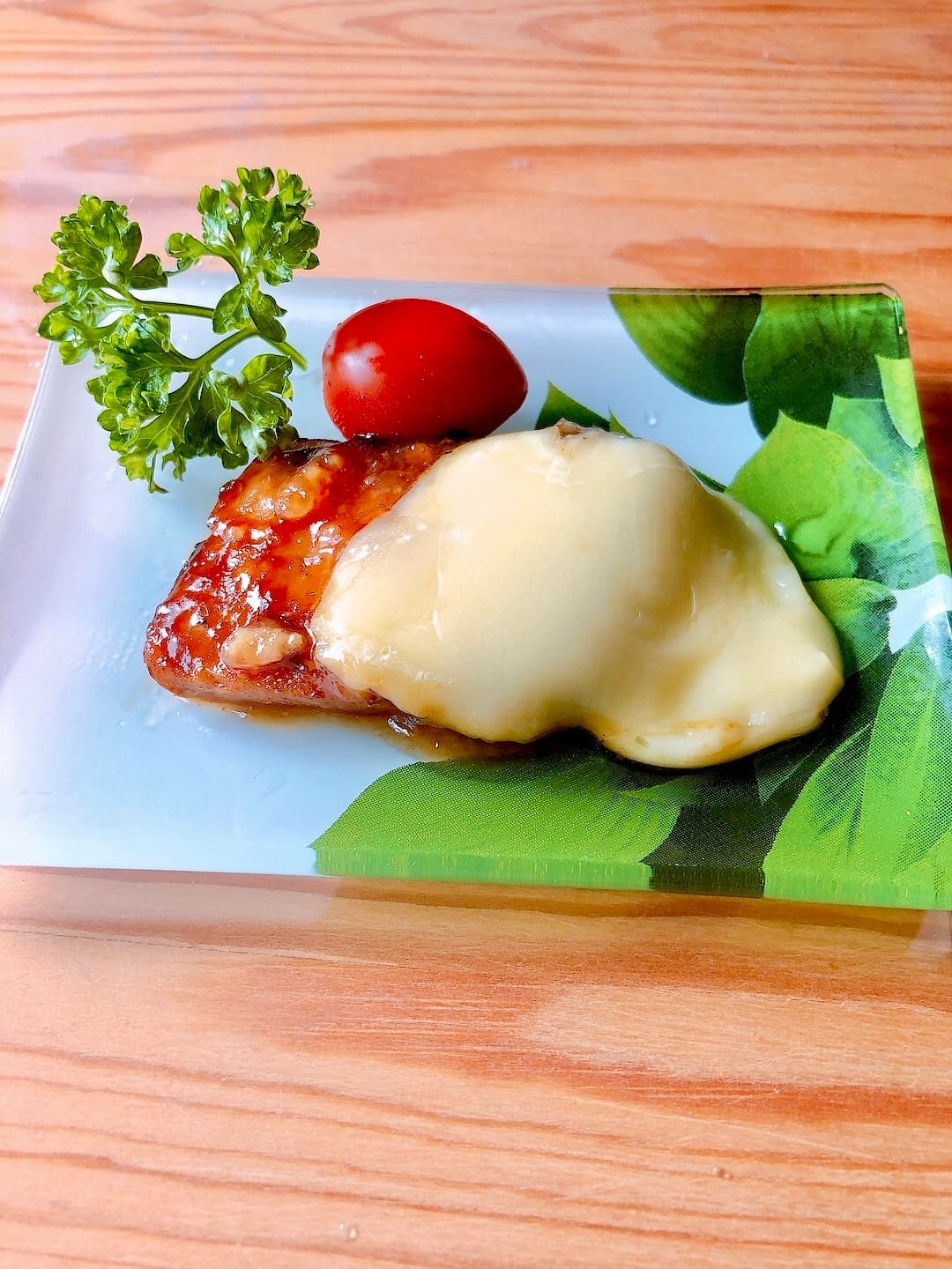 ブリのオレンジ照り焼きチーズのせの完成写真