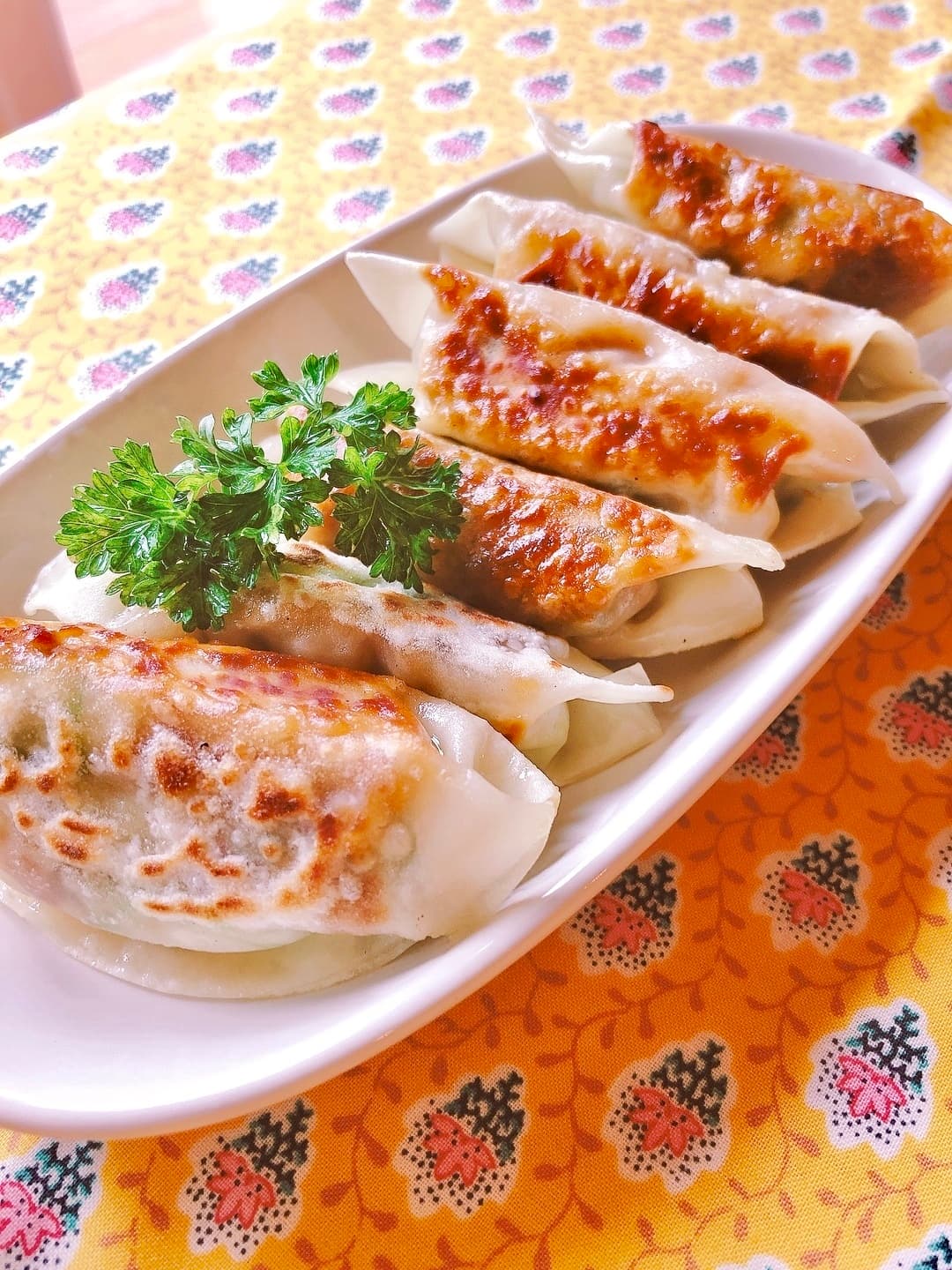 つくねの焼き餃子の完成写真