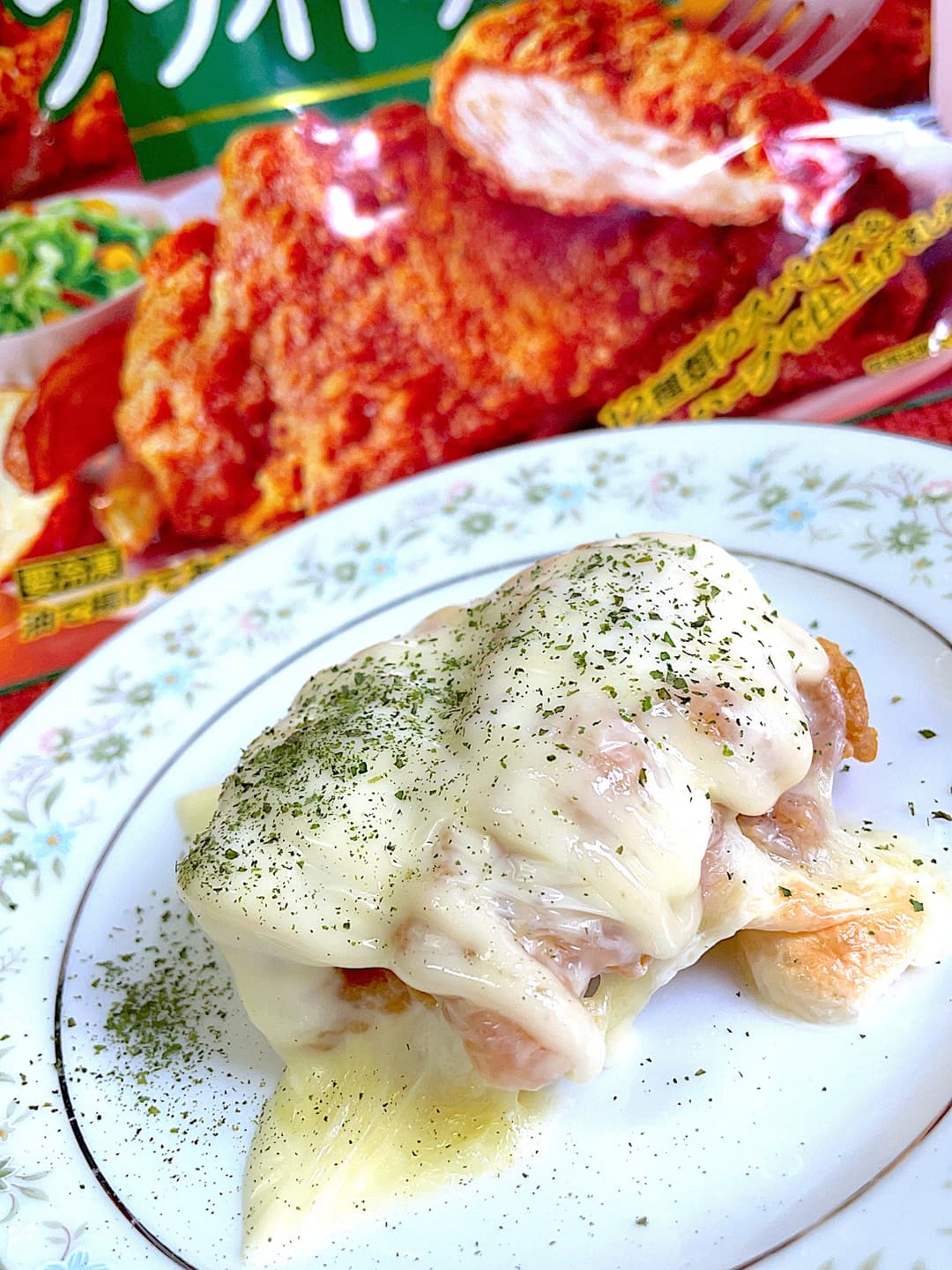 フライドチキンのマヨチーズ焼きの完成写真