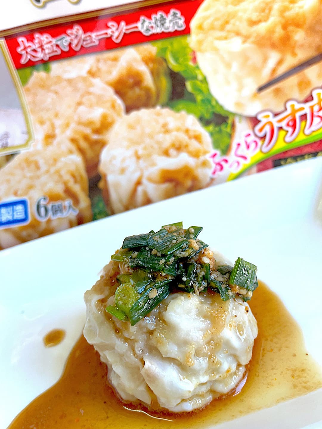 四川焼売のネギだれのせの完成写真