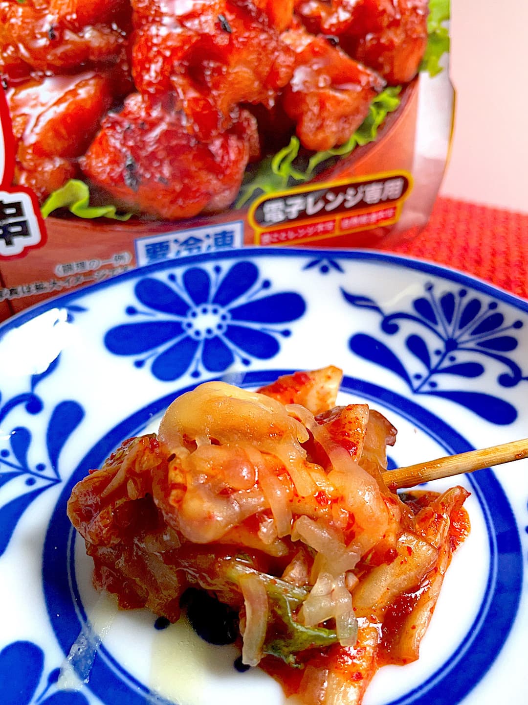 キムチーズやきとり串の完成写真