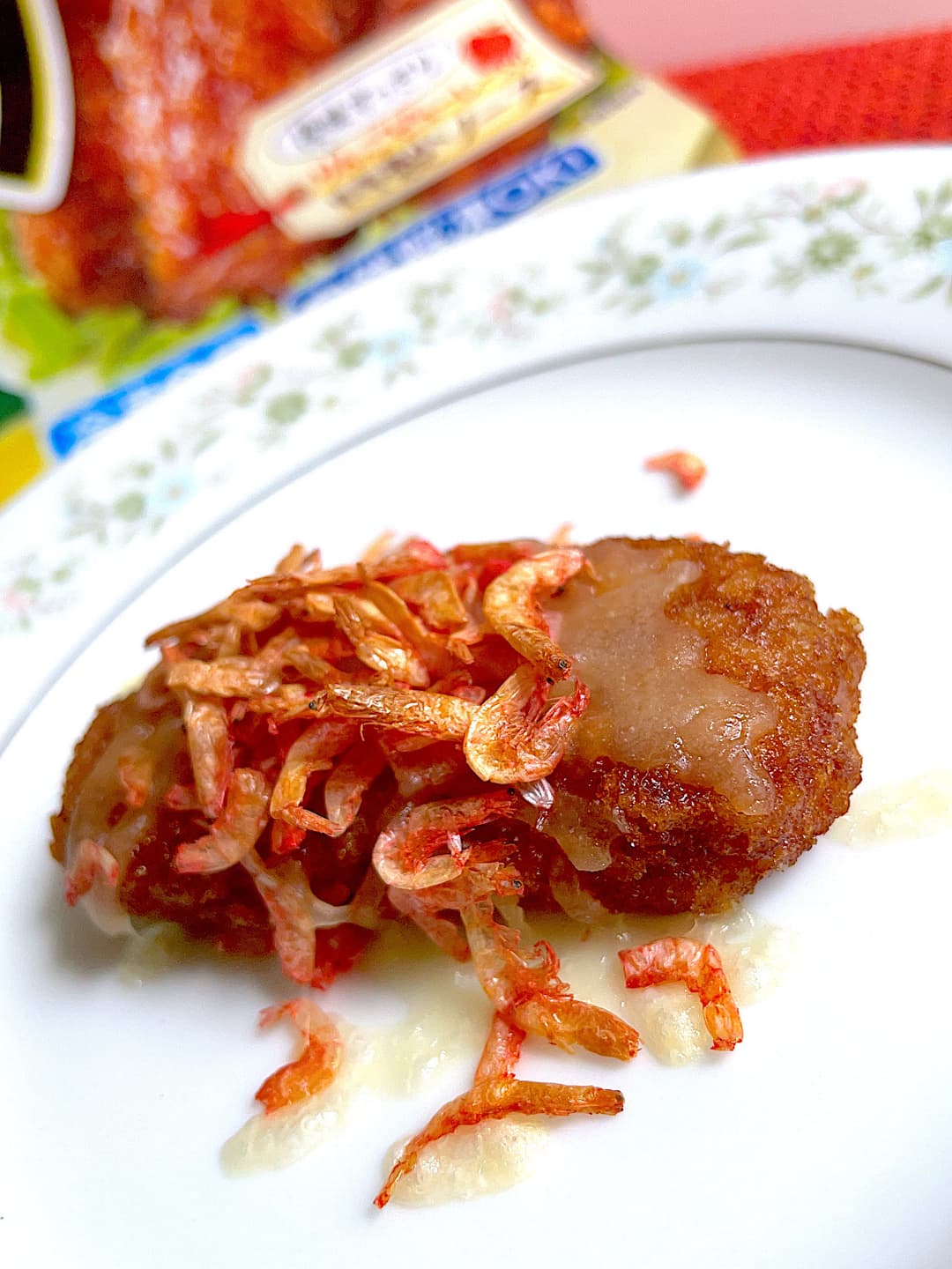 キャベツメンチの桜エビ焼きの完成写真