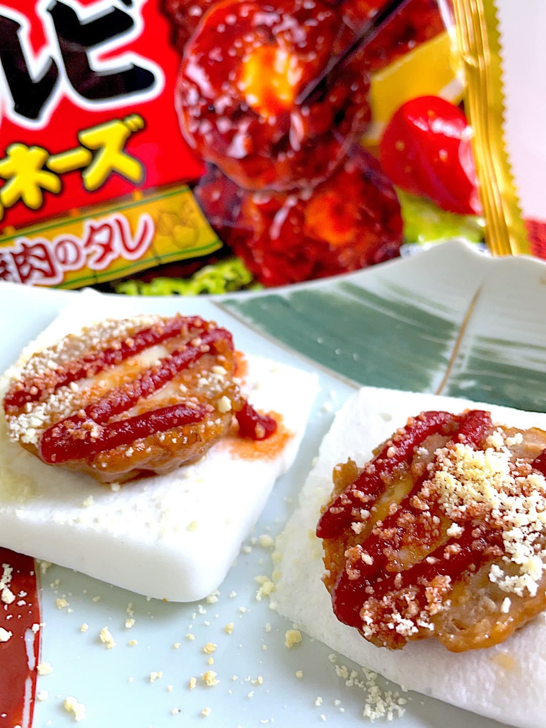 牛カルビマヨのはんぺん焼きの完成写真