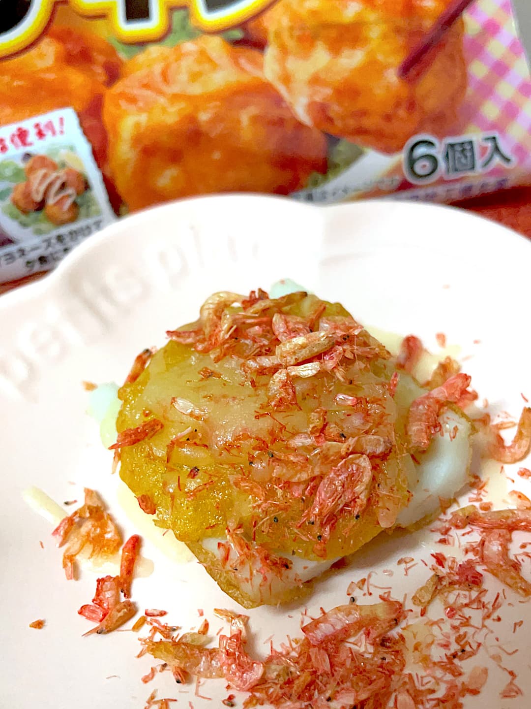 ちくわのからあげチキンのせの完成写真