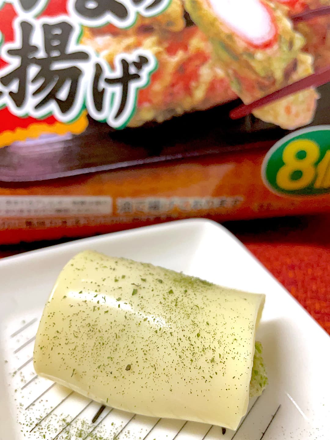 磯辺揚げのチーズ明太ロールの完成写真