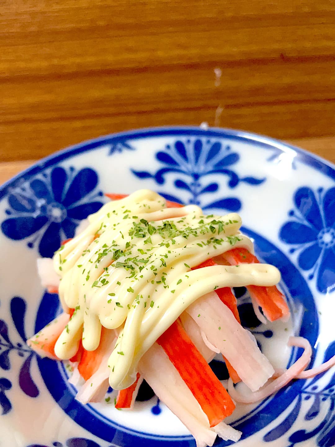 えびシューマイのかにかまマヨのせの完成写真