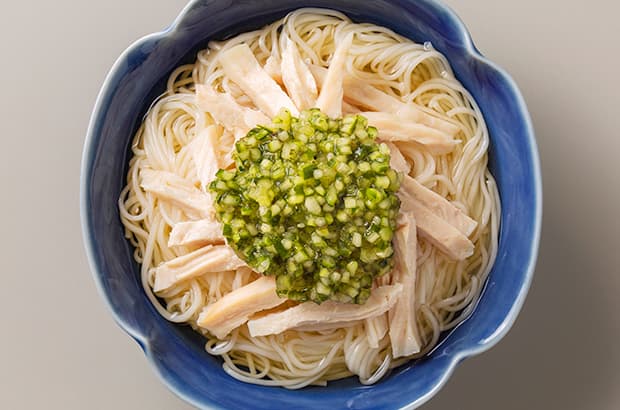山形だしのぶっかけそうめんの完成写真