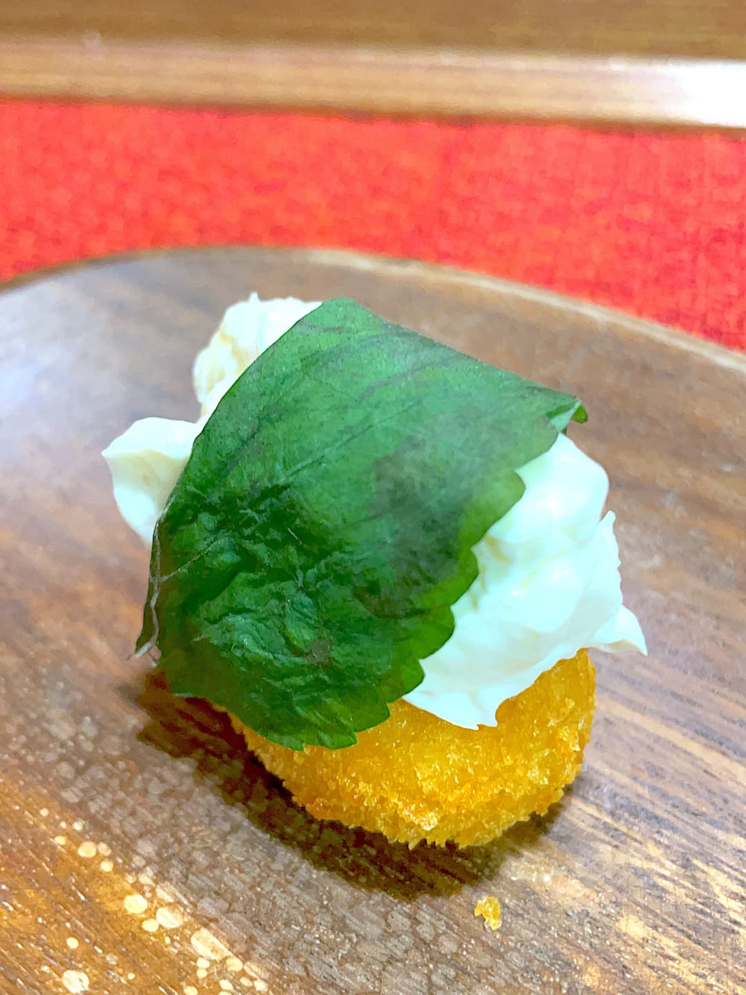 クリームチーズと大葉のコーンコロッケの完成写真