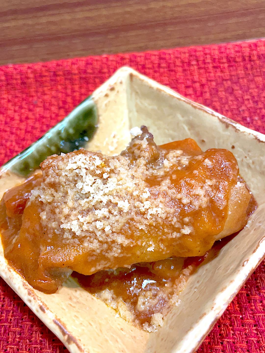 春巻のカレーチーズ焼きの完成写真