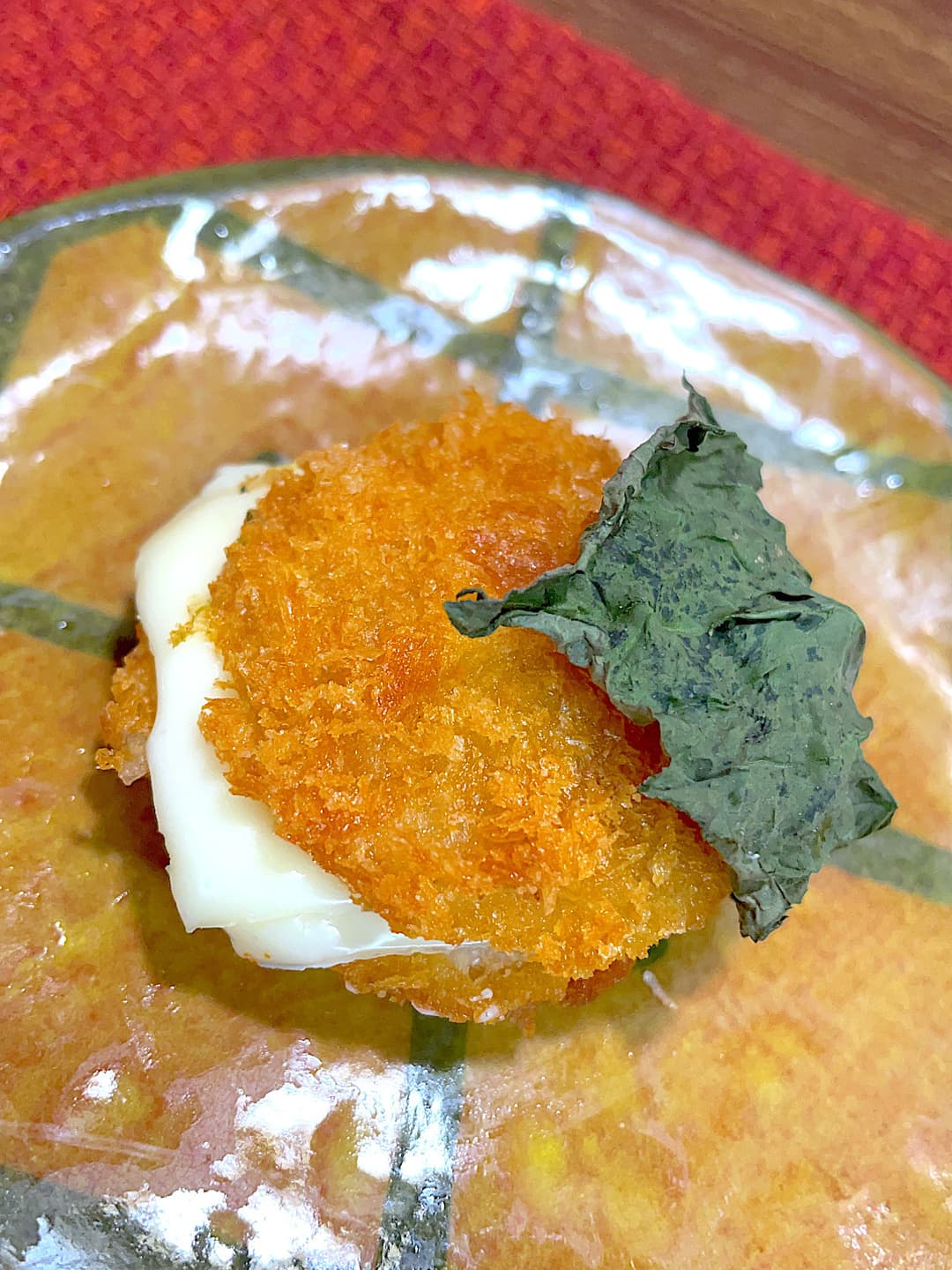 チーズ大葉の黒豚カツの完成写真