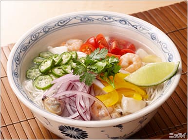 エスニック風そうめんの完成写真