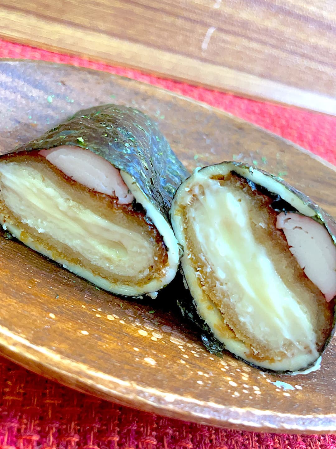 ささみチーズ海苔ロールの完成写真