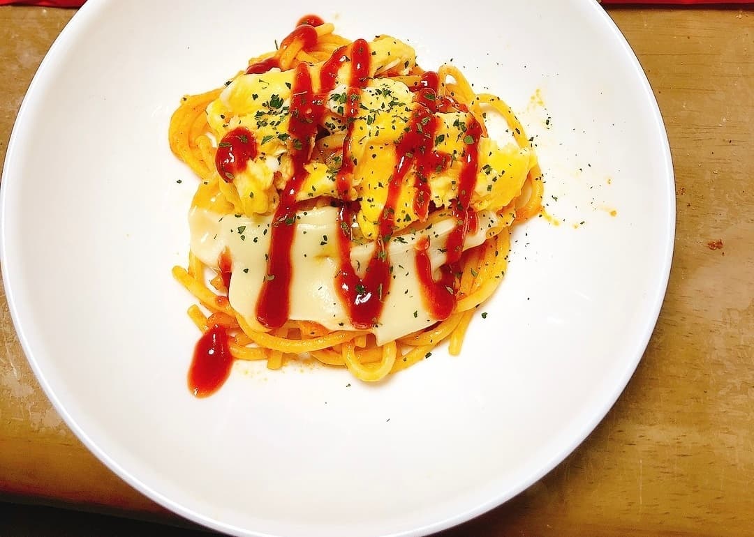 たまチーズナポリタンの完成写真