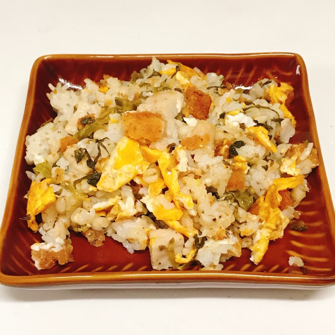 チキチキボーンの高菜炒飯の完成写真