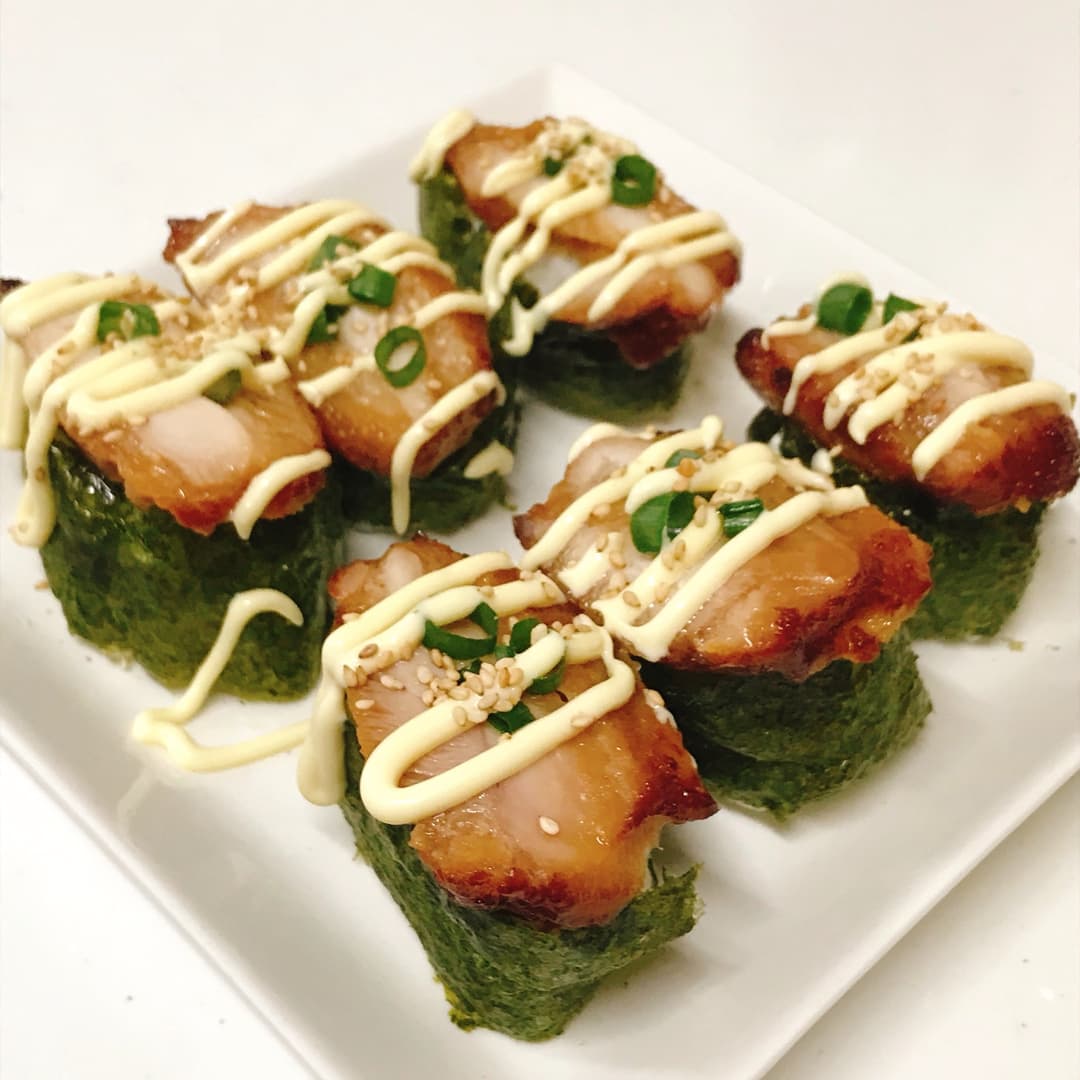 てり焼きマヨチキンの軍艦巻の完成写真