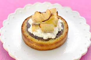 今川焼のチーズケーキ仕立ての完成写真