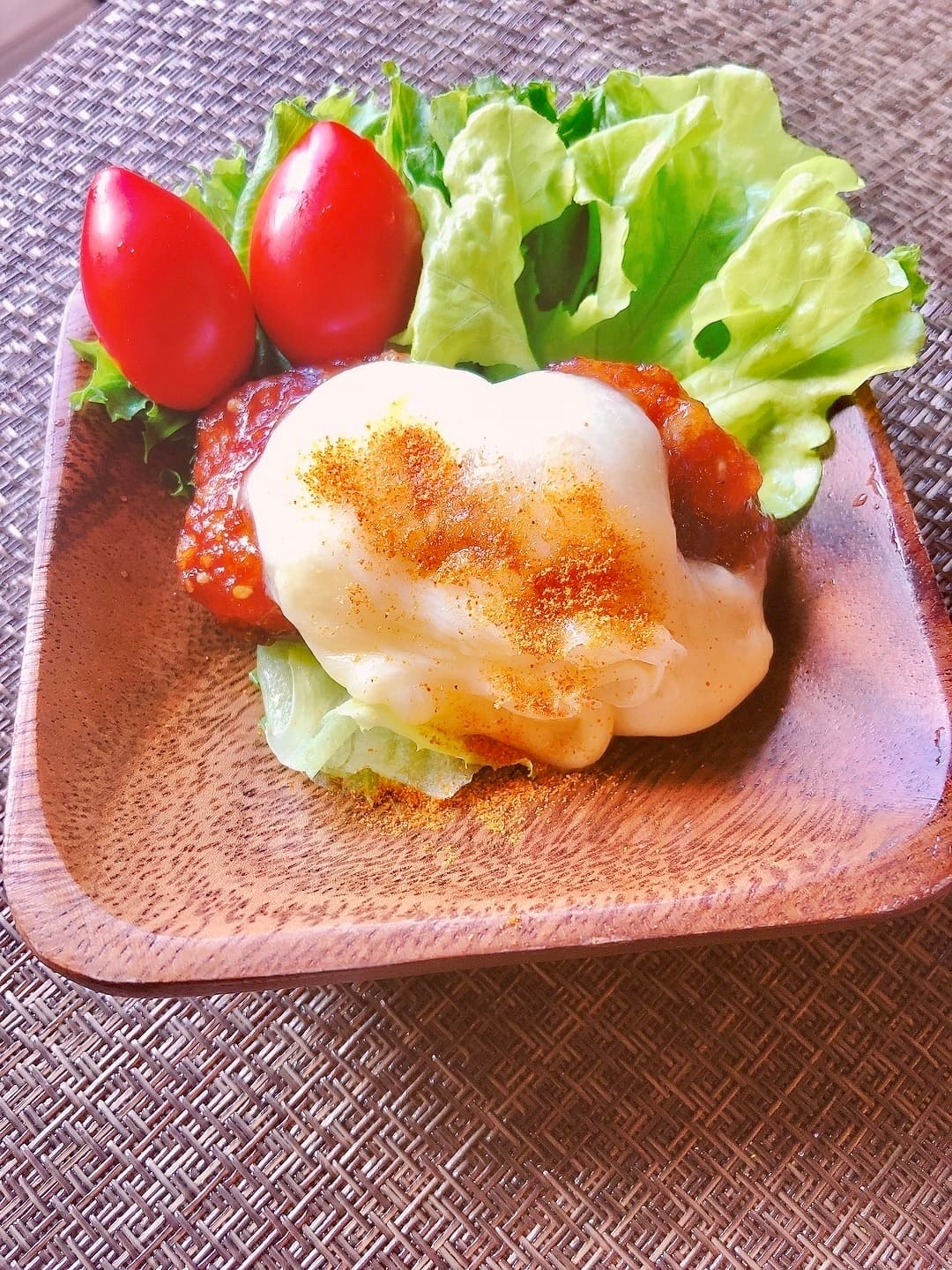 たれづけ竜田のチリペッパーメルトチーズの完成写真