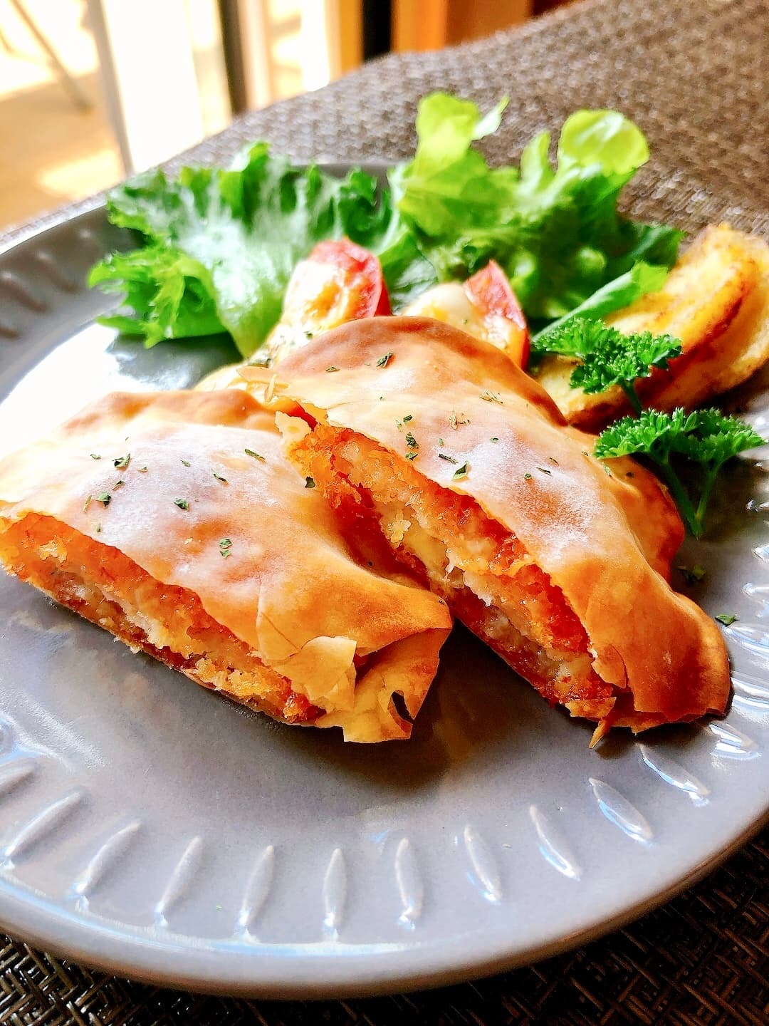 えびタルタルの円盤焼きの完成写真