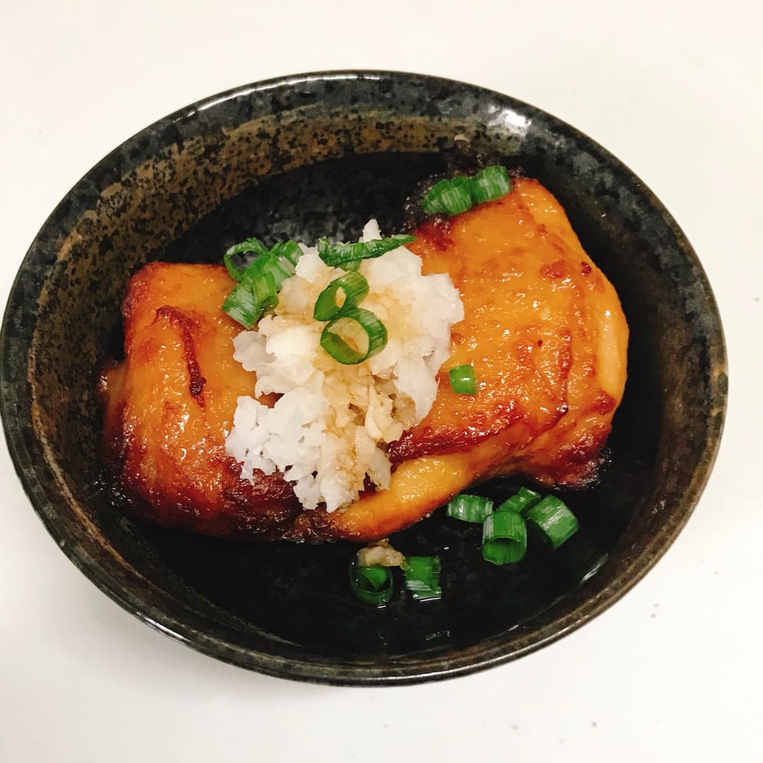 てり焼きチキンおろしポン酢の完成写真