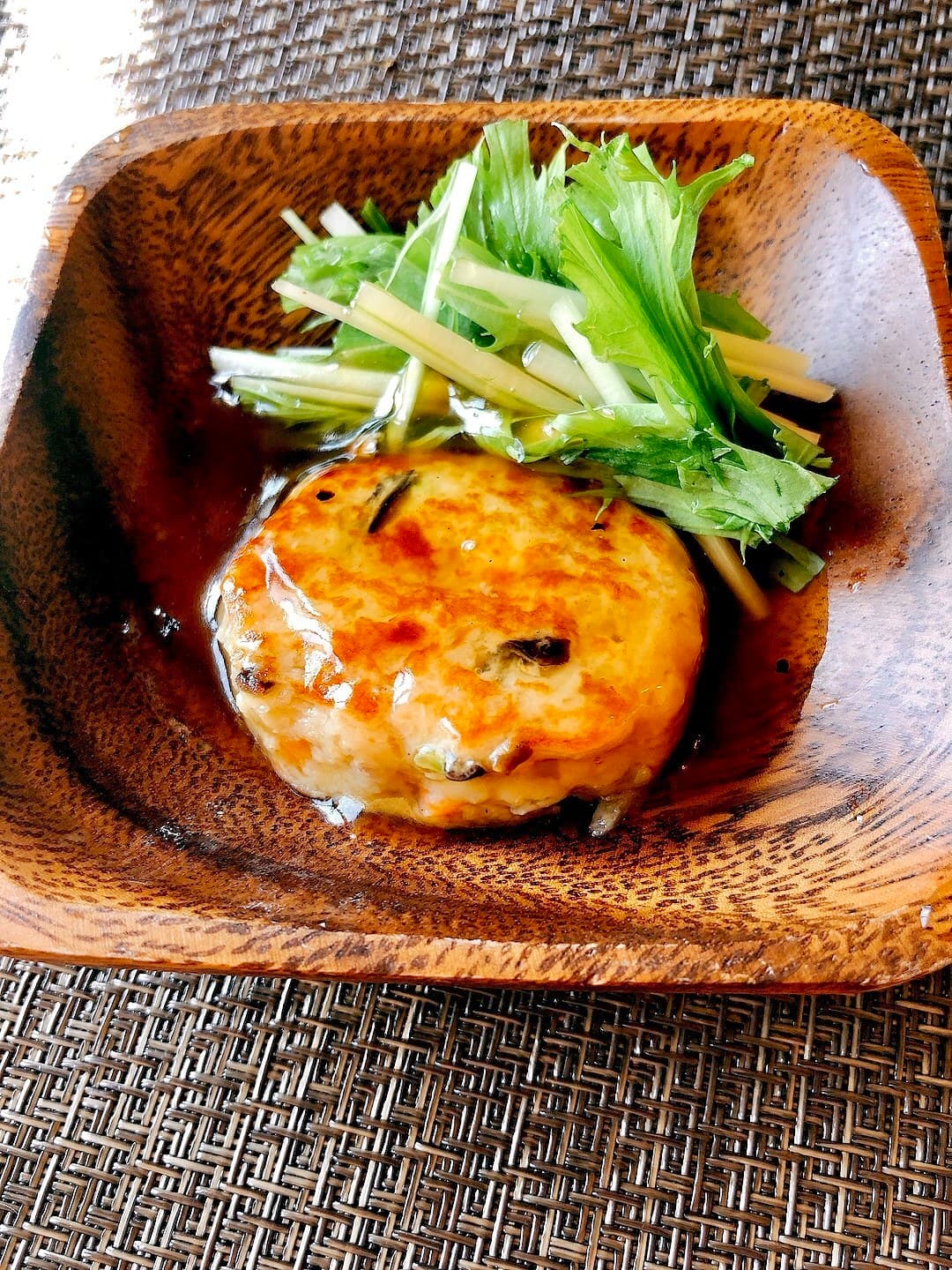 和風ハンバーグあんかけの完成写真