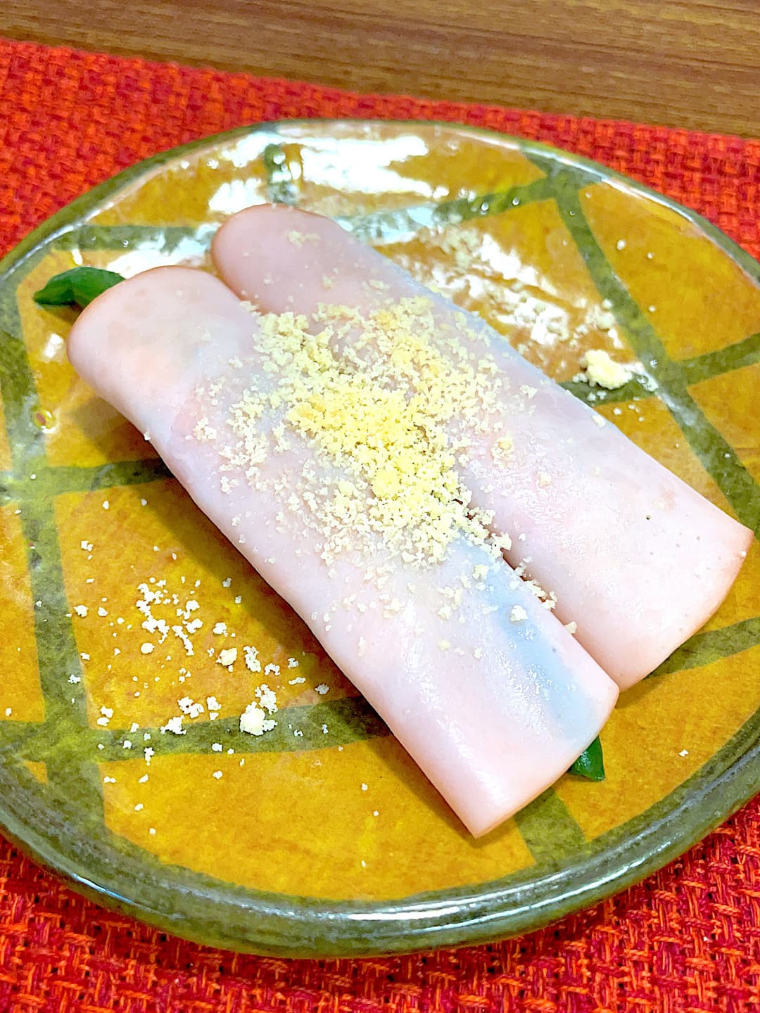 ちくわの磯辺揚げのハムロールの完成写真