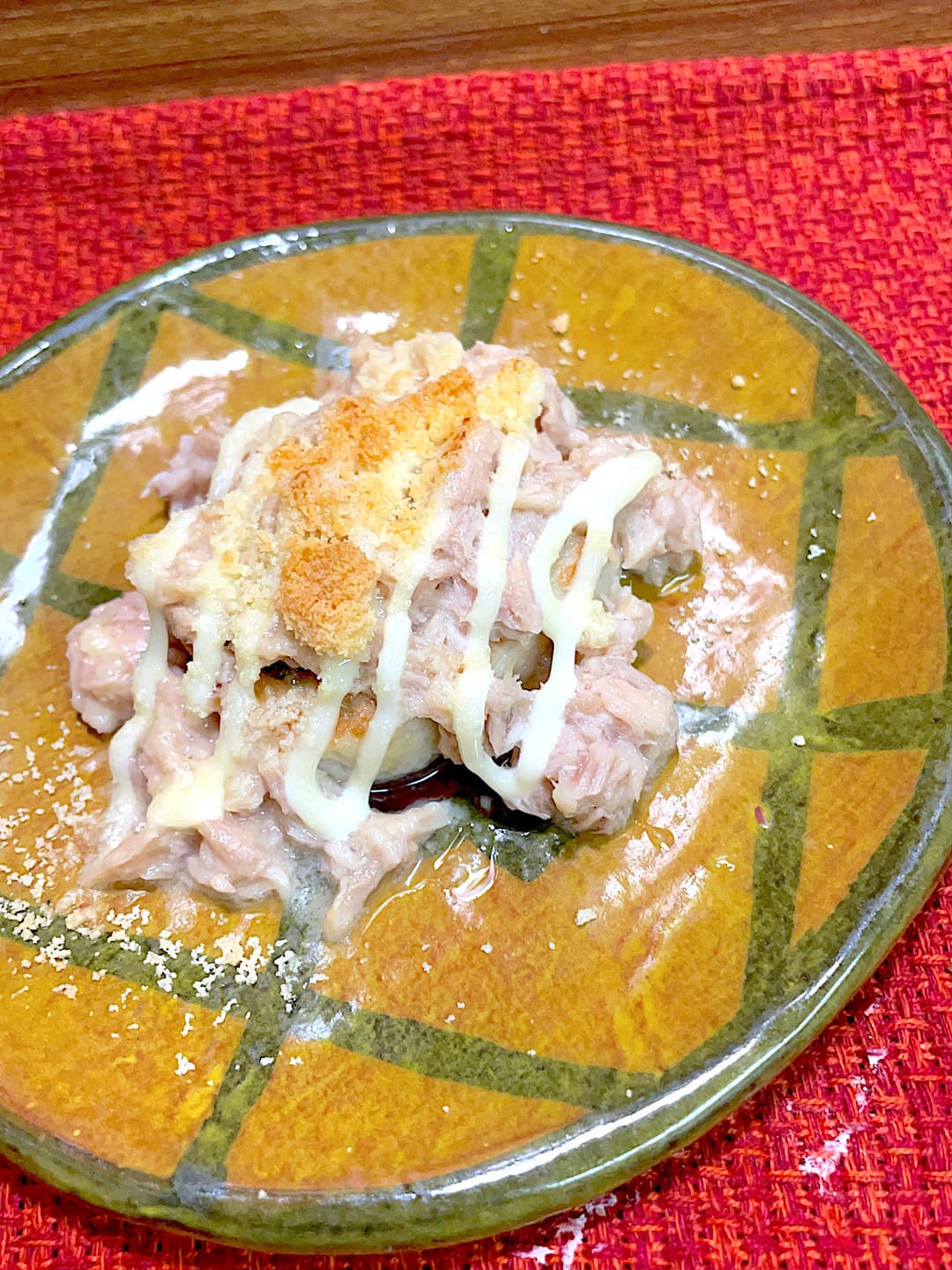 ねぎ塩豚カルビのツナマヨ焼きの完成写真