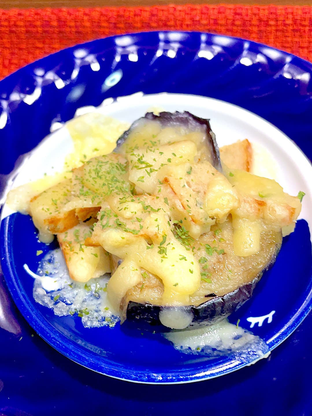 揚げなすとカルビ焼のチーズ焼きの完成写真