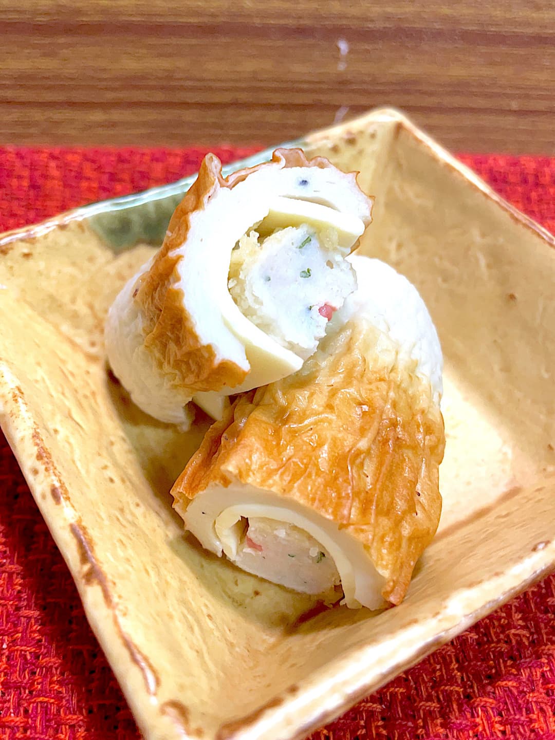 竜田揚げのちくわチーズロールの完成写真