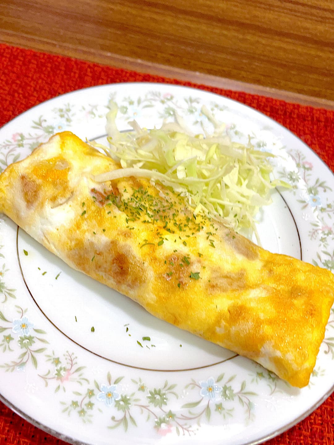 牛肉コロッケの卵焼きの完成写真