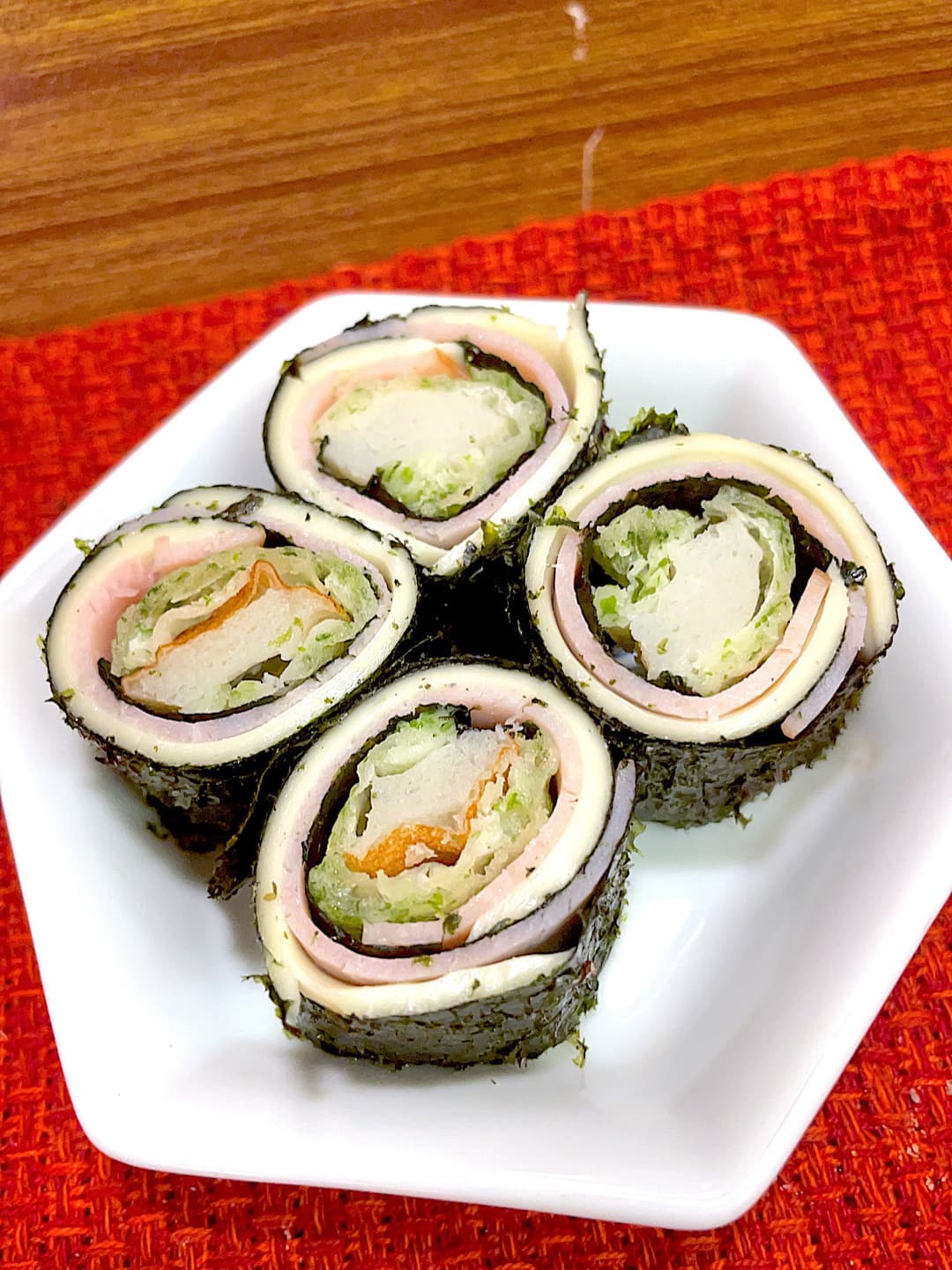 ちくわのハムチーズロールの完成写真