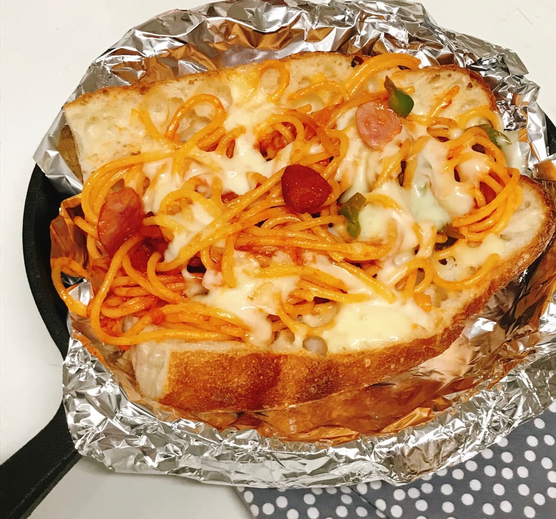 ナポリタンチーズパンの完成写真