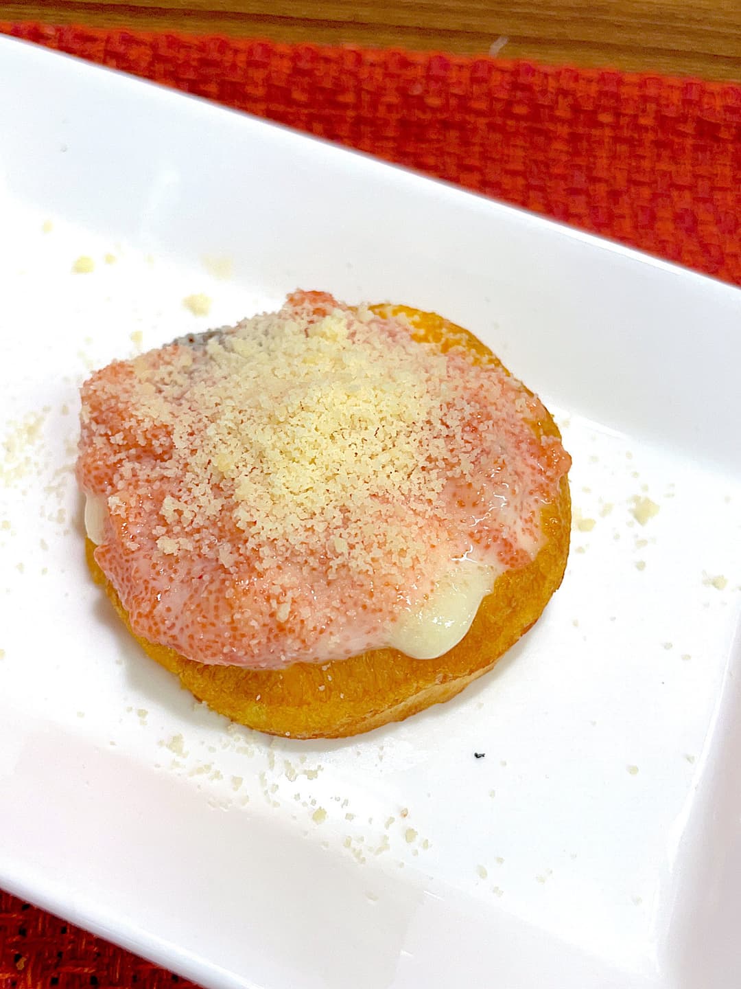 明太マヨお好み焼きの完成写真
