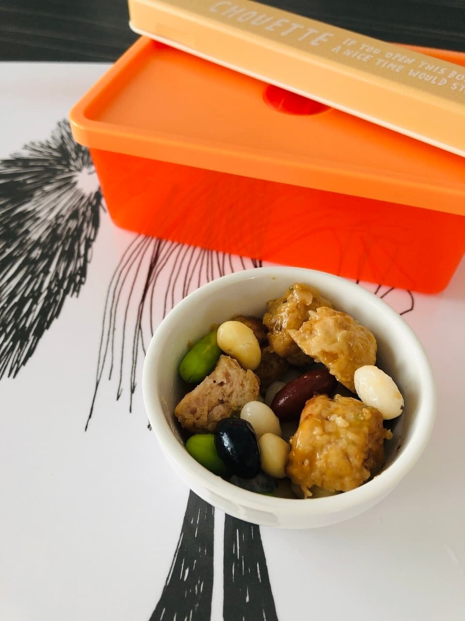 お弁当に◎豆とつくねのオリーブオイル和えの完成写真
