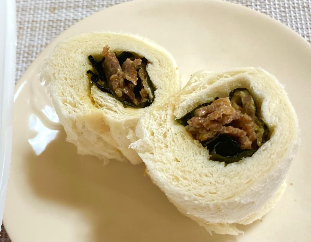 牛カルビ焼きのくるっとサンドの完成写真