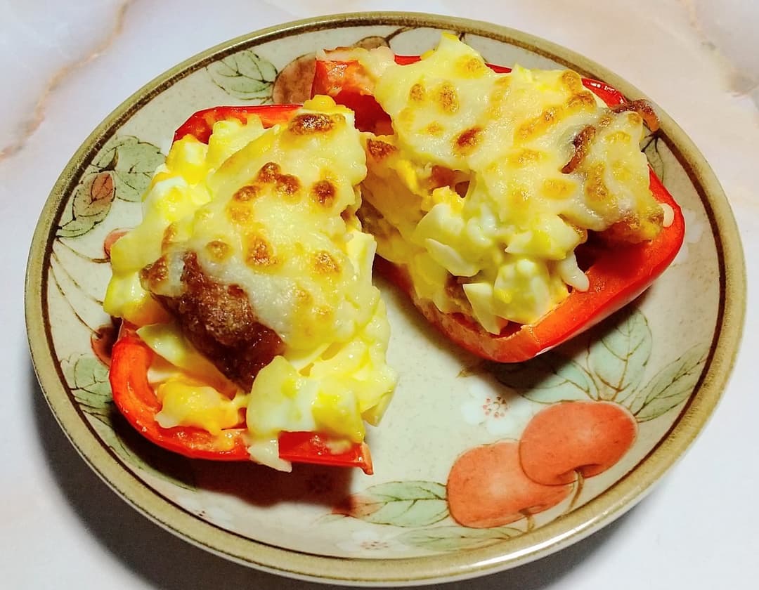 パプリカのささみソースカツ詰めの完成写真