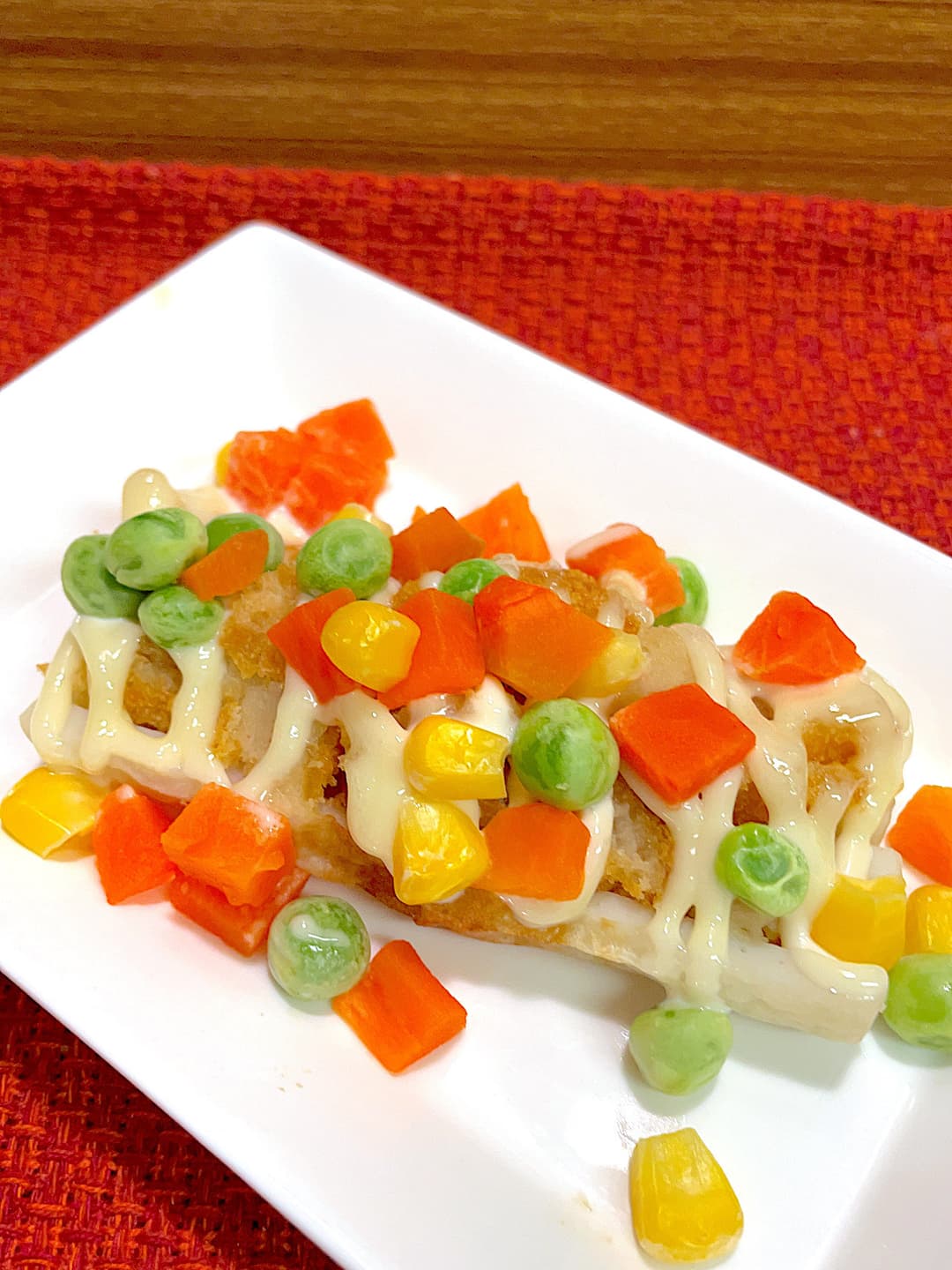 ちくわのコロッケベジ焼きの完成写真