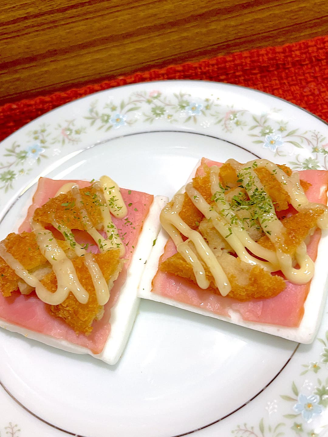 ベーコンはんぺんのコロッケ焼きの完成写真