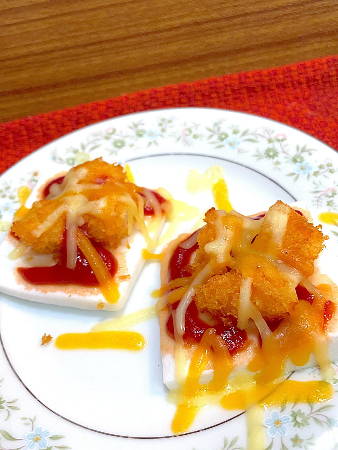 えびフライのはんぺんチーズ焼きの完成写真
