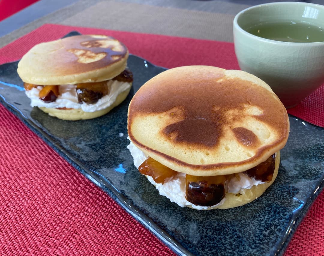 大学いものどら焼き風の完成写真