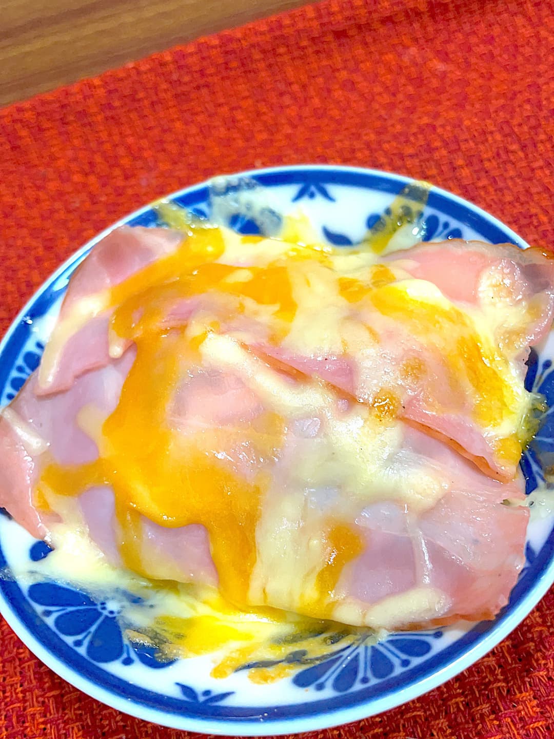 ハムカツのベーコン包み焼きの完成写真
