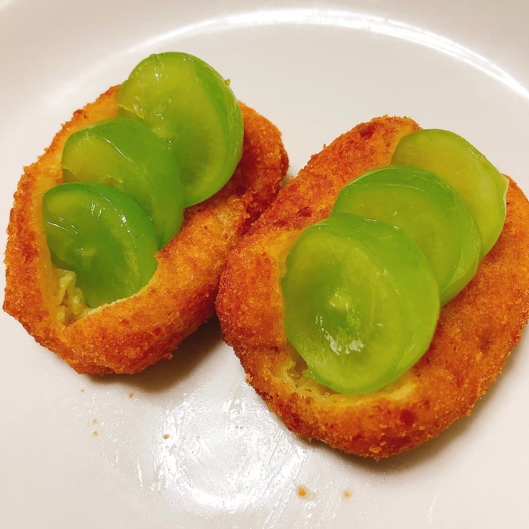 チーズハットグフルーツサンドの完成写真