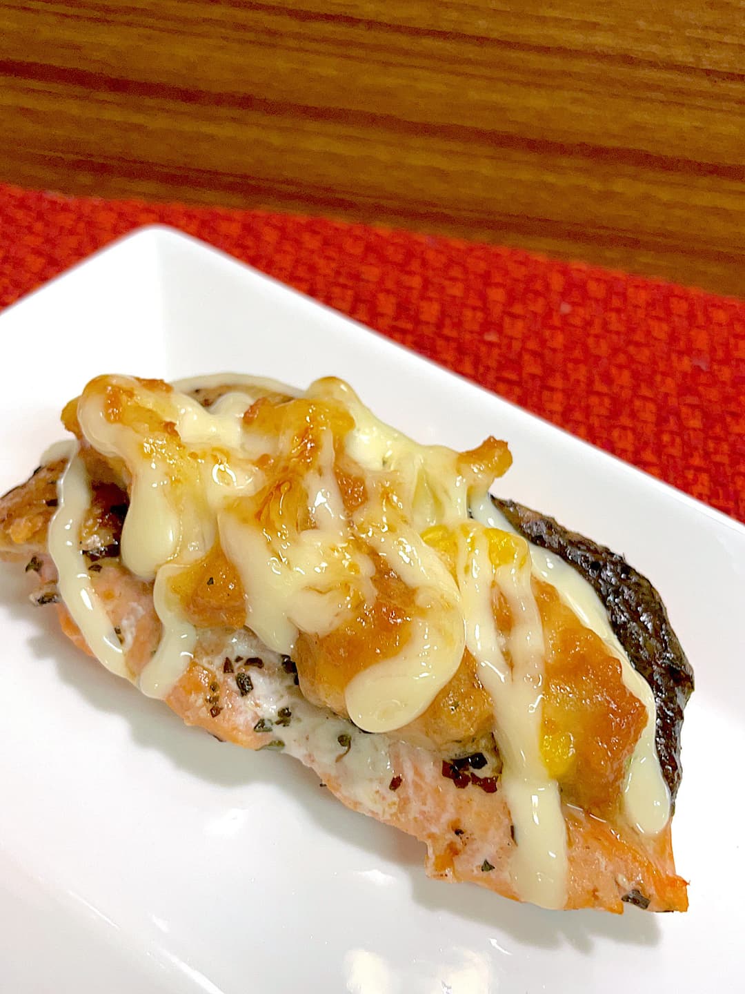焼き鮭のグラタンのせの完成写真