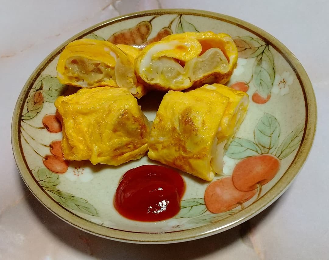 肉しゅうまい入り卵焼きの完成写真